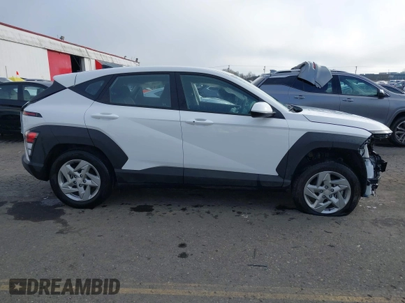 2025 Hyundai Kona SE with VIN KM8HACAB8SU216185, listed as a IAAI auction lot 41331541 with 4,930 mi miles. Bid and sale history available at carsss.com. Image 13.