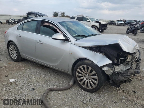 2011 Buick Regal CXL RL1 with VIN W04GN5EC5B1056829, listed as a Copart auction lot 77863754 with 126,598 mi miles and Salvage Title. Bid and sale history available at carsss.com. Image 4.
