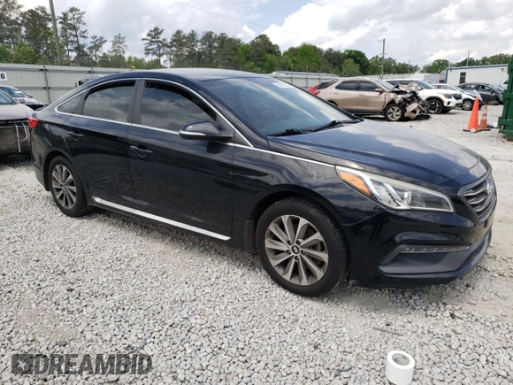2015 Hyundai Sonata 2.4L Sport with VIN 5NPE34AF9FH061091, listed as a Copart auction lot 54510155 with 233,664 mi miles and Clean Title. Bid and sale history available at carsss.com. Image 4.