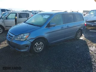 2007 Honda Odyssey EX-L with VIN 5FNRL38727B075649, listed as a IAAI auction lot 41678823 with 1 miles. Bid and sale history available at carsss.com. Image 18.