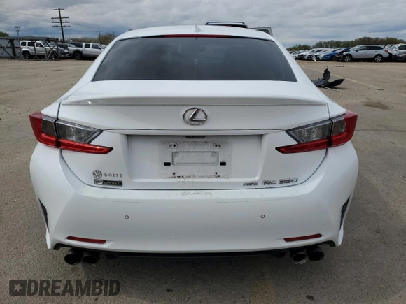 2015 Lexus RC 350 with VIN JTHSE5BC7F5000716, listed as a Copart auction lot 52376065 with 47,009 mi miles and Salvage Title. Bid and sale history available at carsss.com. Image 6.