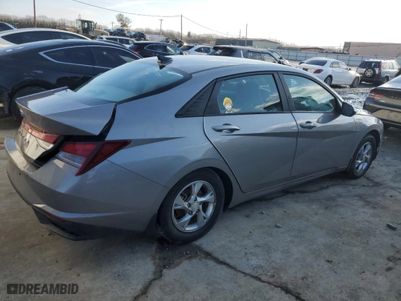 2023 Hyundai Elantra SE with VIN KMHLL4AG9PU479525, listed as a Copart auction lot 43404665 with 21,502 mi miles and Salvage Title. Bid and sale history available at carsss.com. Image 3.