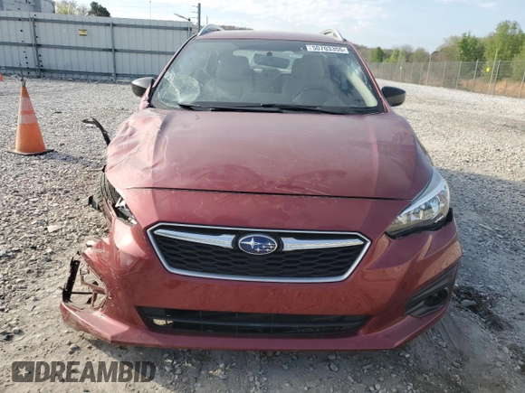 2017 Subaru Impreza Premium with VIN 4S3GTAB61H3703825, listed as a Copart auction lot 50703355 with 179,074 mi miles and Salvage title. Bid and sale history available at DreamBid. Image 5.