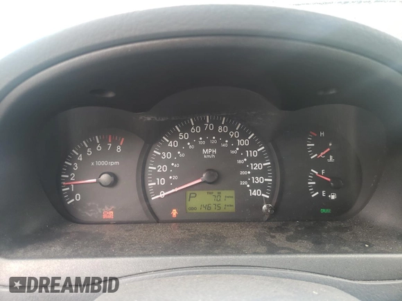 2005 Kia Spectra LX with VIN KNAFE121055134568, listed as a Copart auction lot 71541244 with 146,751 mi miles and Salvage Title. Bid and sale history available at carsss.com. Image 9.