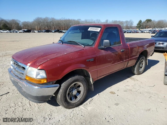 2000 Ford Ranger XL with VIN 1FTYR10C9YTA79493, listed as a Copart auction lot 88956985 with 314,273 mi miles and Salvage Title. Bid and sale history available at carsss.com. Image 1.