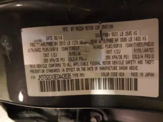 2014 Mazda CX-9 Touring with VIN JM3TB2CA3E0443636, listed as a IAAI auction lot 41324999 with 105,198 mi miles. Bid and sale history available at carsss.com. Image 9.