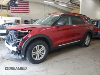 2022 Ford Explorer XLT z VIN 1FMSK8DH9NGB60941, wystawiony jako Copart lot #58962245 z przebiegiem 46 956 mil mil oraz Szkoda całkowita • Salvage title. Historia ofert i sprzedaży dostępna na DreamBid. Obrazek 1.