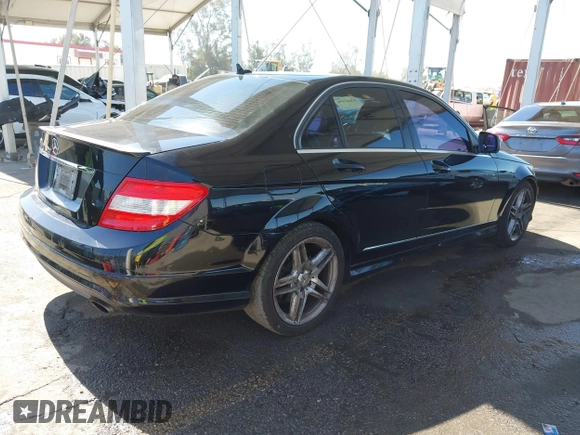 2009 Mercedes-Benz C 350 Sport with VIN WDDGF56X09R058025, listed as a IAAI auction lot 42660388 with 217,195 mi miles and . Bid and sale history available at DreamBid. Image 4.