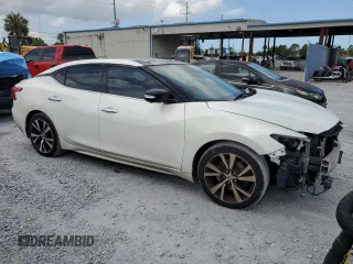 2017 Nissan Maxima SV with VIN 1N4AA6AP2HC443623, listed as a Copart auction lot 59746335 with 168,214 mi miles and Salvage title. Bid and sale history available at DreamBid. Image 4.