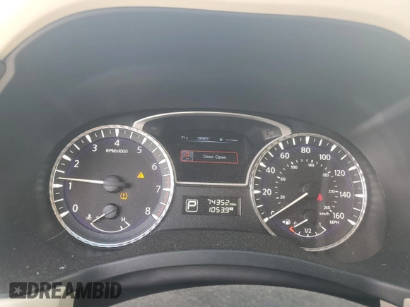 2015 Infiniti QX60 with VIN 5N1AL0MM3FC505087, listed as a Copart auction lot 57347515 with 74,352 mi miles and Salvage title. Bid and sale history available at DreamBid. Image 9.