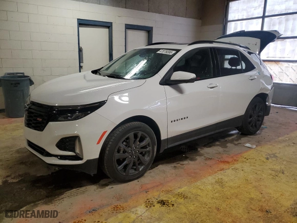 2024 Chevrolet Equinox RS with VIN 3GNAXMEG8RL333700, listed as a Copart auction lot 47079395 with 3,628 mi miles and Salvage Title. Bid and sale history available at carsss.com. Image 1.