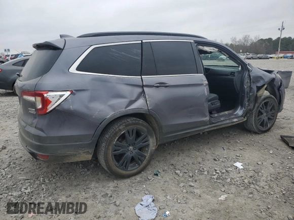 2022 Honda Pilot Special Edition with VIN 5FNYF6H2XNB040198, listed as a Copart auction lot 44027385 with 76,432 mi miles and Salvage Title. Bid and sale history available at carsss.com. Image 3.