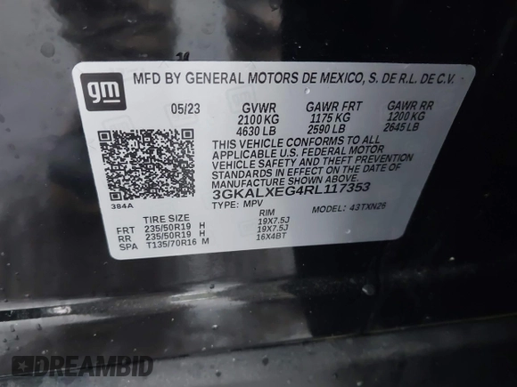 2024 GMC Terrain Denali с VIN 3GKALXEG4RL117353, выставлен на аукционе IAAI как лот 41975740 с пробегом 12 504 миль миль и . История ставок и продаж доступна на DreamBid. Изображение 9.