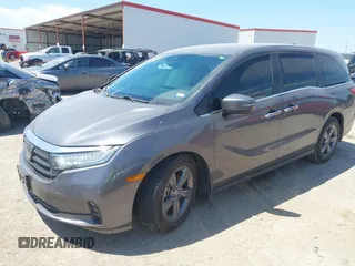 2021 Honda Odyssey EX z VIN 5FNRL6H58MB043929, wystawiony jako IAAI lot #42028687 z przebiegiem 59 668 mil mil oraz . Historia ofert i sprzedaży dostępna na DreamBid. Obrazek 17.