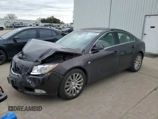 2011 Buick Regal CXL Turbo TO3 with VIN W04GX5GV3B1050715, listed as a Copart auction lot 46130405 with 127,071 mi miles and Salvage Title. Bid and sale history available at carsss.com. Image 1.