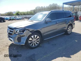 2017 Mercedes-Benz GLS 450 z VIN 4JGDF6EEXHA918430, wystawiony jako Copart lot #54710935 z przebiegiem 87 683 mil mil oraz Szkoda całkowita • Salvage title. Historia ofert i sprzedaży dostępna na DreamBid. Obrazek 1.
