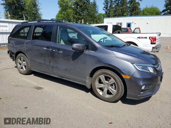 2020 Honda Odyssey EX with VIN 5FNRL6H58LB036140, listed as a Copart auction lot 54787905 with 37,408 mi miles and Salvage Title. Bid and sale history available at DreamBid. Image 4.