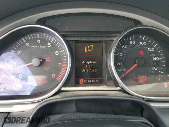 2008 Audi Q7 Premium with VIN WA1BV94L88D025603, listed as a Copart auction lot 61346135 with 74,227 mi miles and Clean title. Bid and sale history available at DreamBid. Image 9.