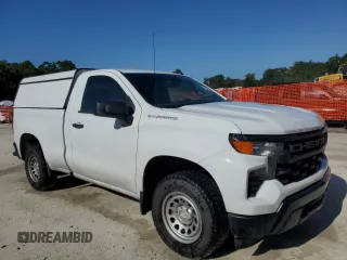 2023 Chevrolet Silverado 1500 Work Truck with VIN 3GCNAAEK3PG354605, listed as a Copart auction lot 54877225 with 121,592 mi miles and Clean Title. Bid and sale history available at DreamBid. Image 4.