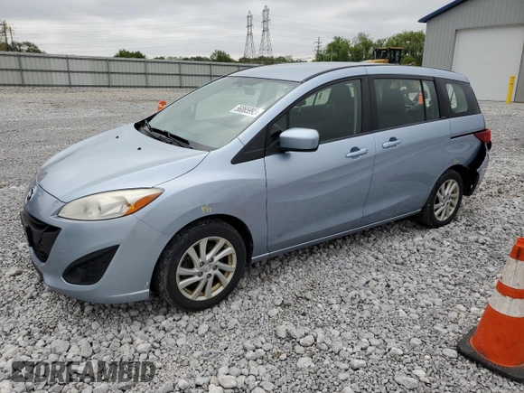 2012 Mazda 5 Sport with VIN JM1CW2BL0C0119766, listed as a Copart auction lot 56065995 with 175,004 mi miles and Salvage Title. Bid and sale history available at DreamBid. Image 1.