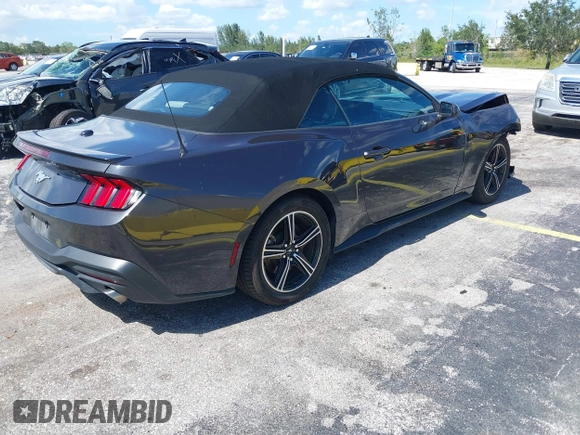 2024 Ford Mustang EcoBoost with VIN 1FAGP8UH9R5123133, listed as a IAAI auction lot 42538350 with 33,581 mi miles and . Bid and sale history available at DreamBid. Image 4.