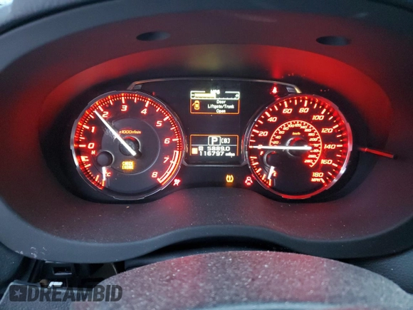 2016 Subaru WRX Premium with VIN JF1VA1E69G8813179, listed as a Copart auction lot 43211205 with 116,797 mi miles and Salvage Title. Bid and sale history available at carsss.com. Image 9.