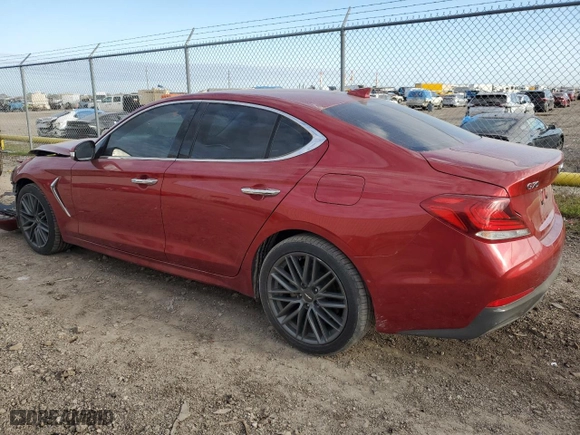 2019 Genesis G70 2.0T Advanced with VIN KMTG64LAXKU019564, listed as a Copart auction lot 84344554 with 63,773 mi miles and Salvage Title. Bid and sale history available at carsss.com. Image 2.