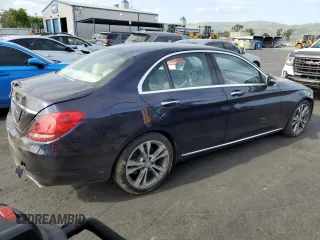 2016 Mercedes-Benz C 300 with VIN 55SWF4JB7GU140184, listed as a Copart auction lot 54410685 with 35,234 mi miles and Salvage Title. Bid and sale history available at carsss.com. Image 3.