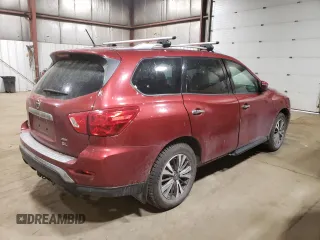 2017 Nissan Pathfinder Platinum with VIN 5N1DR2MM2HC612061, listed as a Copart auction lot 58621965 with 116,349 mi miles and Salvage title. Bid and sale history available at DreamBid. Image 3.