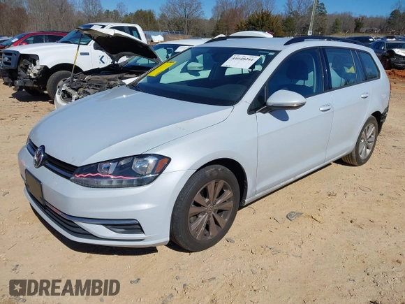 2019 Volkswagen Golf SportWagen S with VIN 3VW117AU5KM509395, listed as a IAAI auction lot 41648241 with 73,840 mi miles. Bid and sale history available at carsss.com. Image 17.
