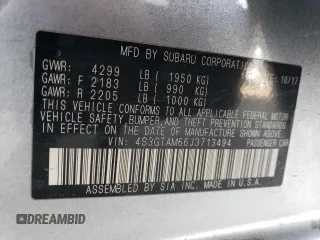 2018 Subaru Impreza Special Sports z VIN 4S3GTAM66J3713494, wystawiony jako Copart lot #56993305 z przebiegiem 91 339 mil mil oraz Szkoda całkowita • Salvage title. Historia ofert i sprzedaży dostępna na DreamBid. Obrazek 12.