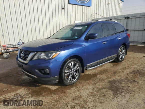 2018 Nissan Pathfinder S with VIN 5N1DR2MN8JC638436, listed as a Copart auction lot 47894555 with 120,722 mi miles and Clean Title. Bid and sale history available at carsss.com. Image 1.