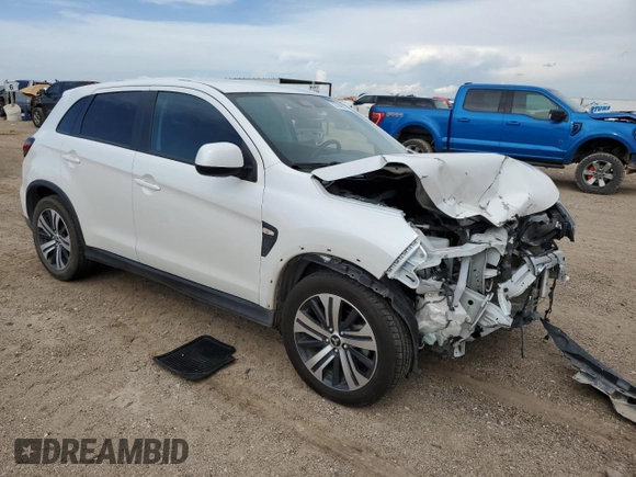 2021 Mitsubishi Outlander ES with VIN JA4APUAU5MU014560, listed as a Copart auction lot 55148675 with 54,469 mi miles and Salvage title. Bid and sale history available at DreamBid. Image 4.
