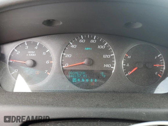 2008 Chevrolet Impala LT with VIN 2G1WT58K381219306, listed as a Copart auction lot 53984945 with 142,157 mi miles and Salvage Title. Bid and sale history available at DreamBid. Image 9.