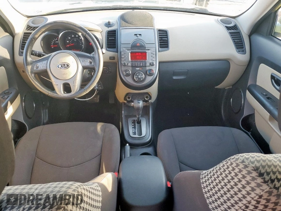 2010 Kia Soul + with VIN KNDJT2A25A7177174, listed as a Copart auction lot 52167295 with 86,752 mi miles and Salvage Title. Bid and sale history available at DreamBid. Image 8.