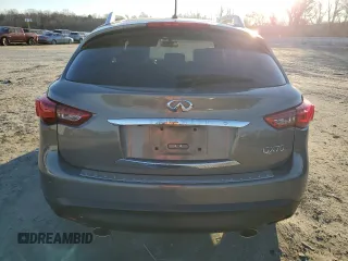 2014 Infiniti QX70 with VIN JN8CS1MU8EM451000, listed as a Copart auction lot 88303945 with 158,966 mi miles and Salvage Title. Bid and sale history available at DreamBid. Image 6.