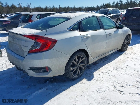 2019 Honda Civic Sedan Sport with VIN 2HGFC2F89KH601370, listed as a IAAI auction lot 41442273 with 48,420 mi miles. Bid and sale history available at carsss.com. Image 4.
