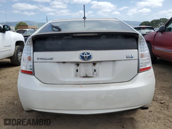 2010 Toyota Prius II with VIN JTDKN3DUXA1142182, listed as a Copart auction lot 52565185 with 230,853 mi miles and Salvage Title. Bid and sale history available at carsss.com. Image 6.