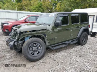 2022 Jeep Wrangler Unlimited Sport S with VIN 1C4HJXDG0NW234854, listed as a Copart auction lot 73144634 with 39,401 mi miles and Salvage title. Bid and sale history available at DreamBid. Image 1.