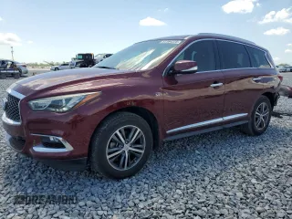 2019 Infiniti QX60 LUXE with VIN 5N1DL0MN4KC557490, listed as a Copart auction lot 51164225 with 57,359 mi miles and Salvage Title. Bid and sale history available at carsss.com. Image 1.