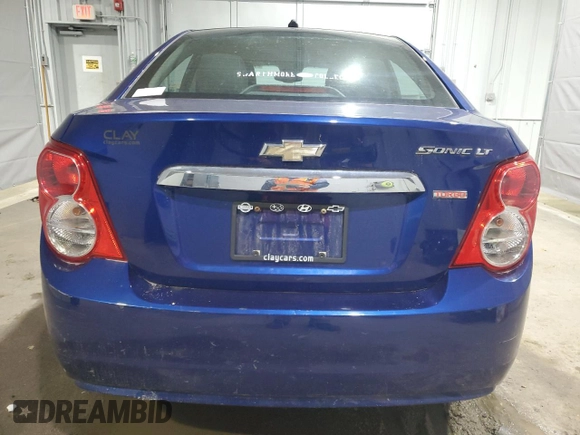2013 Chevrolet Sonic LT with VIN 1G1JC5SBXD4169554, listed as a Copart auction lot 49918815 with 83,893 mi miles and Clean Title. Bid and sale history available at DreamBid. Image 6.