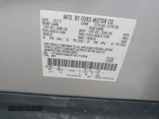 2015 Ford Explorer с VIN 1FM5K7B80FGC11254, выставлен на аукционе IAAI как лот 42464726 с пробегом 109 171 миль миль и . История ставок и продаж доступна на DreamBid. Изображение 9.