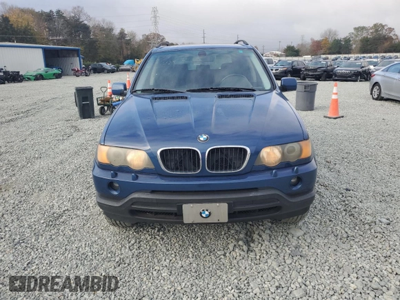 2001 BMW X5 3.0i with VIN WBAFA53521LP22241, listed as a Copart auction lot 79706624 with 145,145 mi miles and Salvage Title. Bid and sale history available at carsss.com. Image 5.