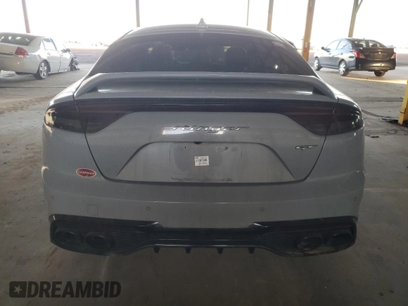 2022 Kia Stinger GT2 with VIN KNAE55LC8N6111584, listed as a Copart auction lot 81283814 with 44,654 mi miles and Salvage Title. Bid and sale history available at DreamBid. Image 6.