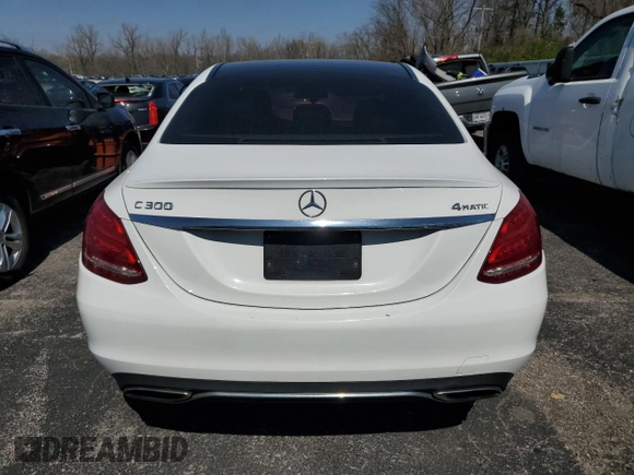 2016 Mercedes-Benz C 300 Luxury with VIN 55SWF4KB9GU117553, listed as a Copart auction lot 46359994 with 133,094 mi miles and Salvage title. Bid and sale history available at DreamBid. Image 6.