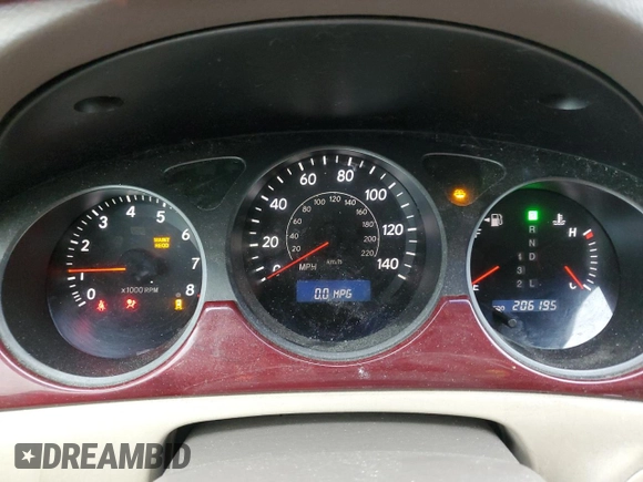 2004 Lexus ES 350 with VIN JTHBA30G840015872, listed as a Copart auction lot 56040685 with 206,195 mi miles and Clean Title. Bid and sale history available at DreamBid. Image 9.