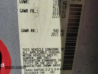 2016 Nissan Altima SV with VIN 1N4AL3AP5GC225344, listed as a Copart auction lot 48827185 with 74,250 mi miles and Salvage Title. Bid and sale history available at DreamBid. Image 14.