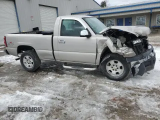 2006 Chevrolet Silverado 1500 Work Truck with VIN 3GCEK14X16G264667, listed as a Copart auction lot 43957535 with 0 mi miles and Salvage Title. Bid and sale history available at carsss.com. Image 4.