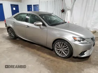 2015 Lexus IS 250 with VIN JTHCF1D29F5019038, listed as a Copart auction lot 53210275 with 55,348 mi miles and Salvage Title. Bid and sale history available at DreamBid. Image 4.