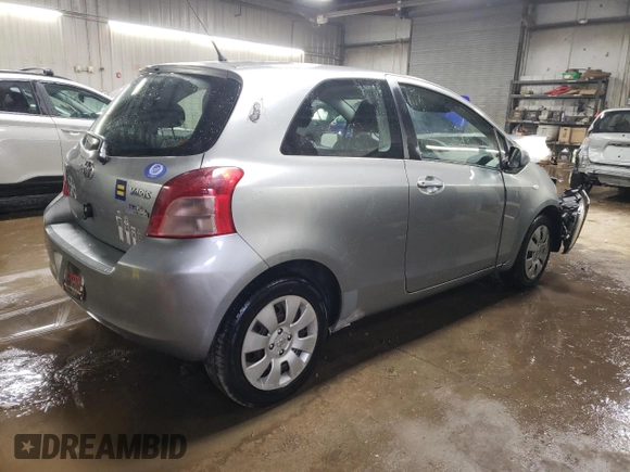 2007 Toyota Yaris with VIN JTDJT923275114473, listed as a Copart auction lot 52242355 with 137,963 mi miles and Salvage Title. Bid and sale history available at carsss.com. Image 3.